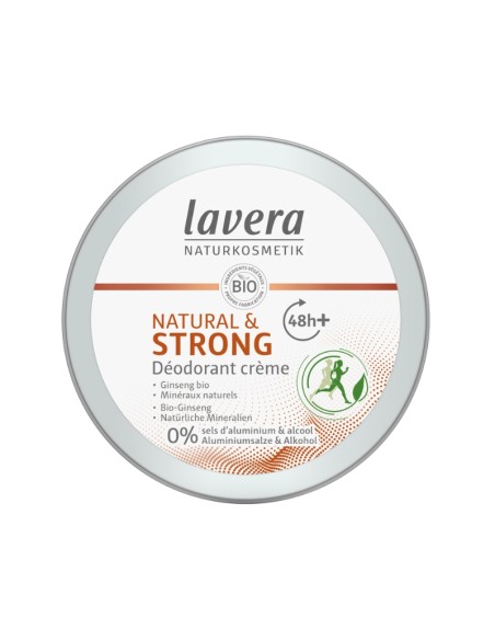 Desodorante natural crema 48h+ Strong & Natural lavera