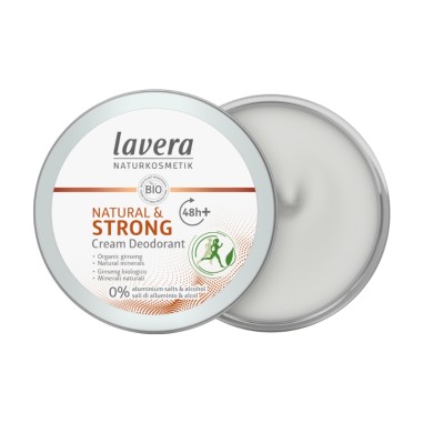 Desodorante Crema 48h+ Strong & Natural lavera