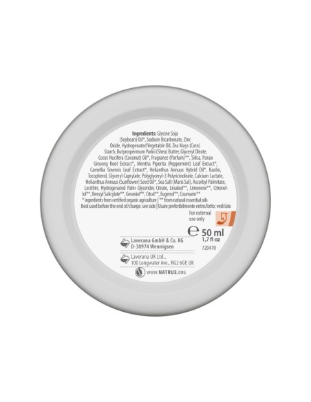 Desodorante natural crema 48h+ Strong & Natural lavera