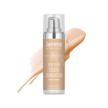 Maquillaje fluido hyaluron 01 natural ivory lavera