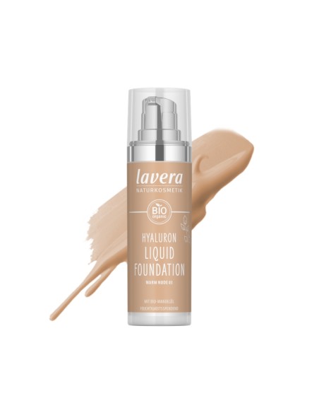 Maquillatge fluid hyaluron 03 warm nude lavera