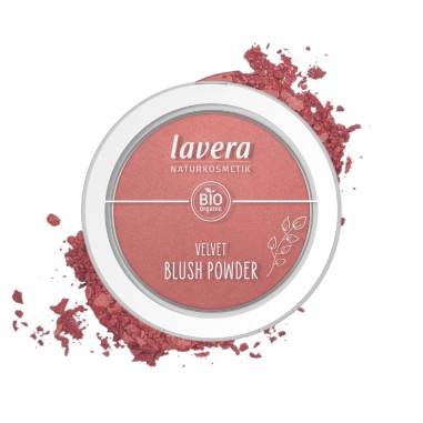 Colorete natural en polvo Velvet 02 Pink orchid lavera