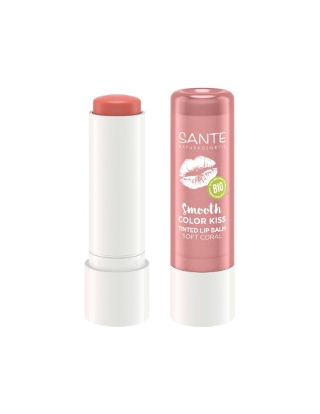 Bàlsam labial Color Kiss 01 soft coral Sante