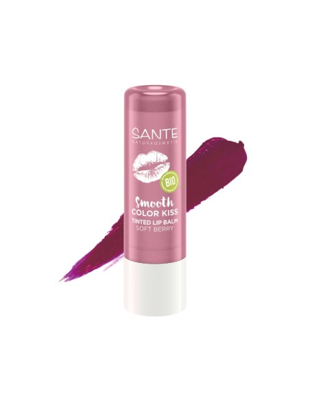 Bàlsam labial Color Kiss 02 soft berry Sante