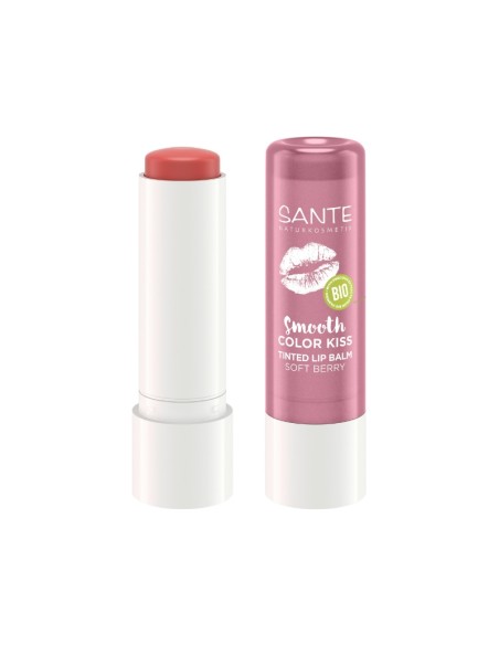 Bàlsam labial Color Kiss 02 soft berry Sante