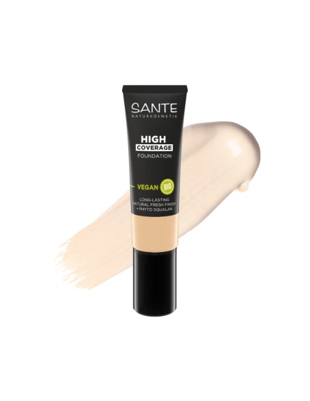 Maquillatge fluid alta cobertura 01 cool ivory Sante