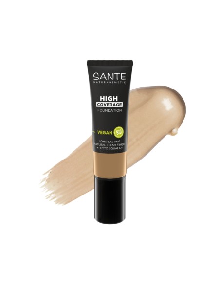 Maquillatge fluid alta cobertura 03 neutral beige Sante