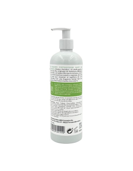 Champú fortalecedor romero & aloe vera BIO HAPPY BIO Cosmetics