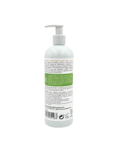 Champú reparador Quinoa & aloe vera BIO 450ml HAPPY BIO Cosmetics