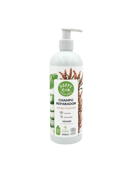 Xampú reparador Quinoa & àloe vera BIO 450ml HAPPY BIO Cosmetics