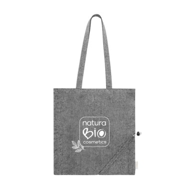 BOLSA ASAS PLEGABLE ALGODON RECICLADO NATURBIO
