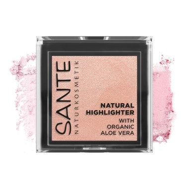 Il·luminador natural 02 glowy rose Sante