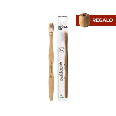 Raspall de dents de bambú adult blanc...