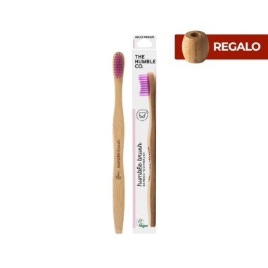 Raspall de dents de bambú adult lila...