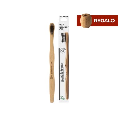 Raspall de dents de bambú adult negre...