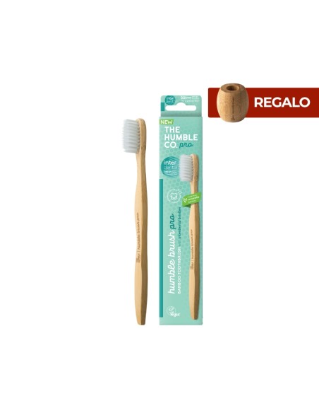 Raspall de dents de bambú Pro interdental blanc suau The Humble Co.