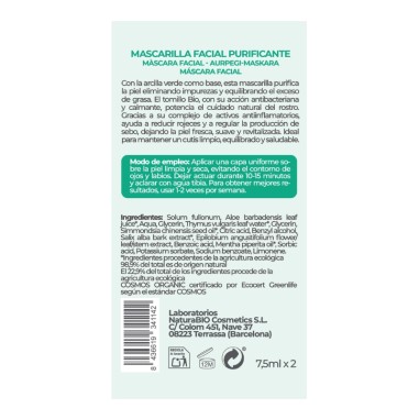 Mascareta facial Purificant Argila &...