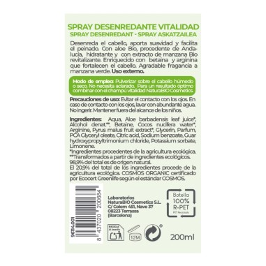 Esprai desenredant Vitalitat aloe...