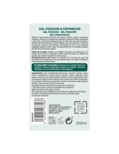 Gel fijador & definidor de NaturaBIO Cosmetics. Moldea y define, evita el encrespamiento. 2
