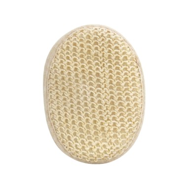 La Manopla Ovalada Sisal Y Algodón NaturaBIO Cosmetics es ideal para exfoliar tu piel.