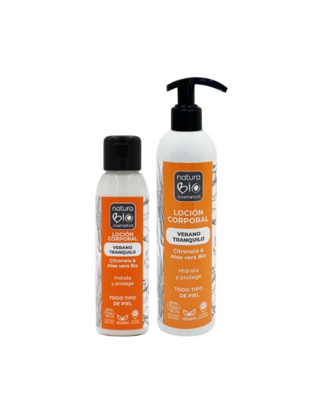 Loción corporal Verano Tranquilo con citronela NaturaBIO Cosmetics