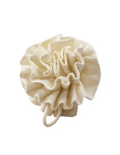 La Esponja Flor Bambú Y Algodón NaturaBIO Cosmetics limpia suavemente y exfolia la piel.