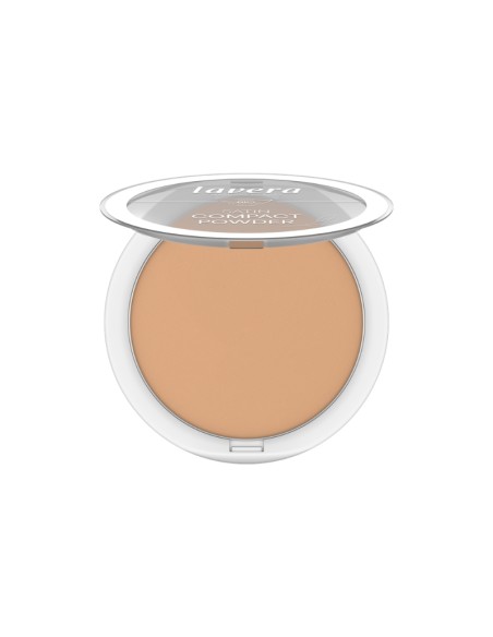 Maquillatge en polvs compacte 04 medium Sand lavera