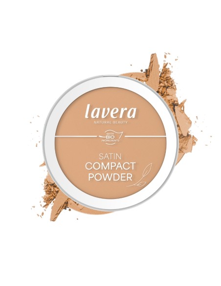 Maquillatge en polvs compacte 04 medium Sand lavera