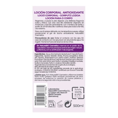 Loció corporal antioxidant àloe açai...