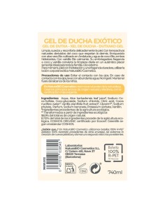 Gel de ducha natural Exótico de NaturaBIO Cosmetics 2