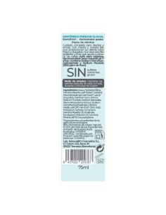 Pasta de dientes con flúor menta mentol Frescor Glacial NaturaBIO Cosmetics 2