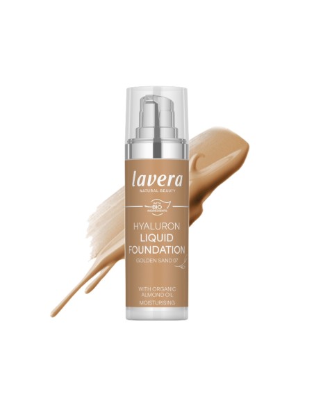 Maquillaje fluido Hyaluron 07 Golden sand lavera