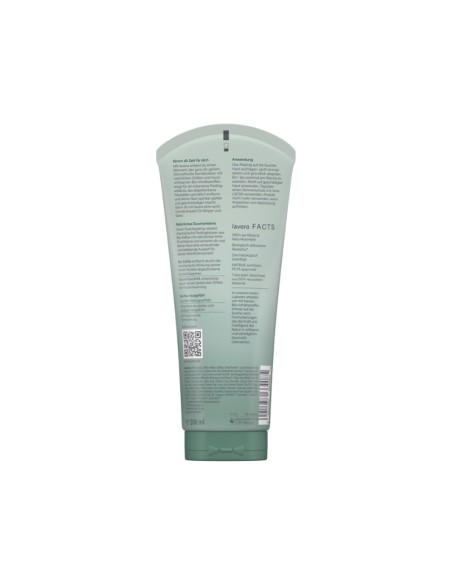 Parte posterior del envase del Exfoliante corporal Purify me café Bio & aha