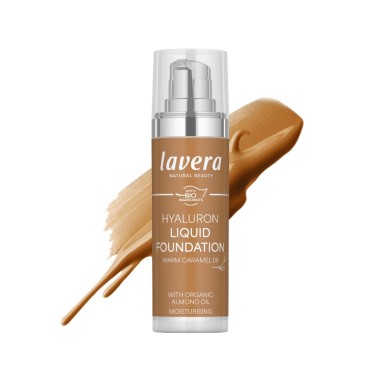 Maquillaje fluido Hyaluron 08 warm caramel lavera