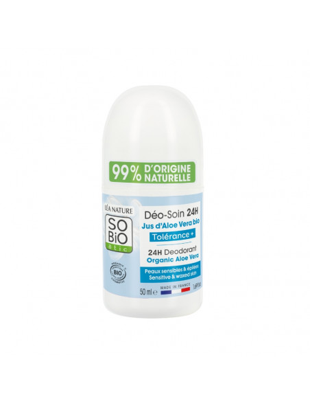 Desodorant natural roll-on 24h tolerància SO’BiO étic