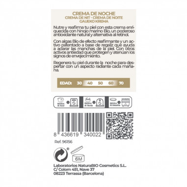 Crema de nit reafirmant fonoll 50 ml...
