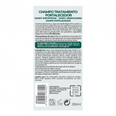 Champú natural Fortalecedor ginseng...