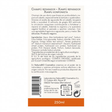 Champú natural Reparador aguacate y...