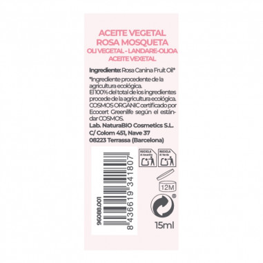 Aceite vegetal Roll-on Rosa mosqueta...