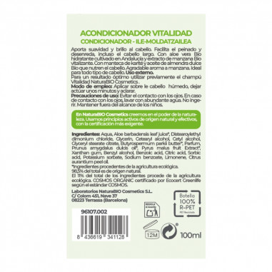 Acondicionador Vitalidad aloe manzana...