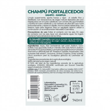 Champú fortalecedor oliva romero...