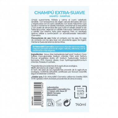 Champú extra suave ácido hialurónico...