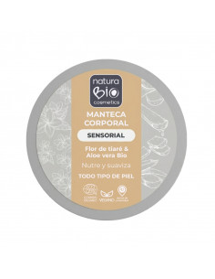 Manteca corporal sensorial flor de tiaré y Aloe vera BIO NaturaBIO Cosmetics 2