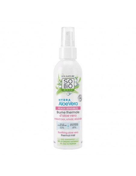 Agua termal calmante Aloe vera Bio & agua termal SO'BiO étic